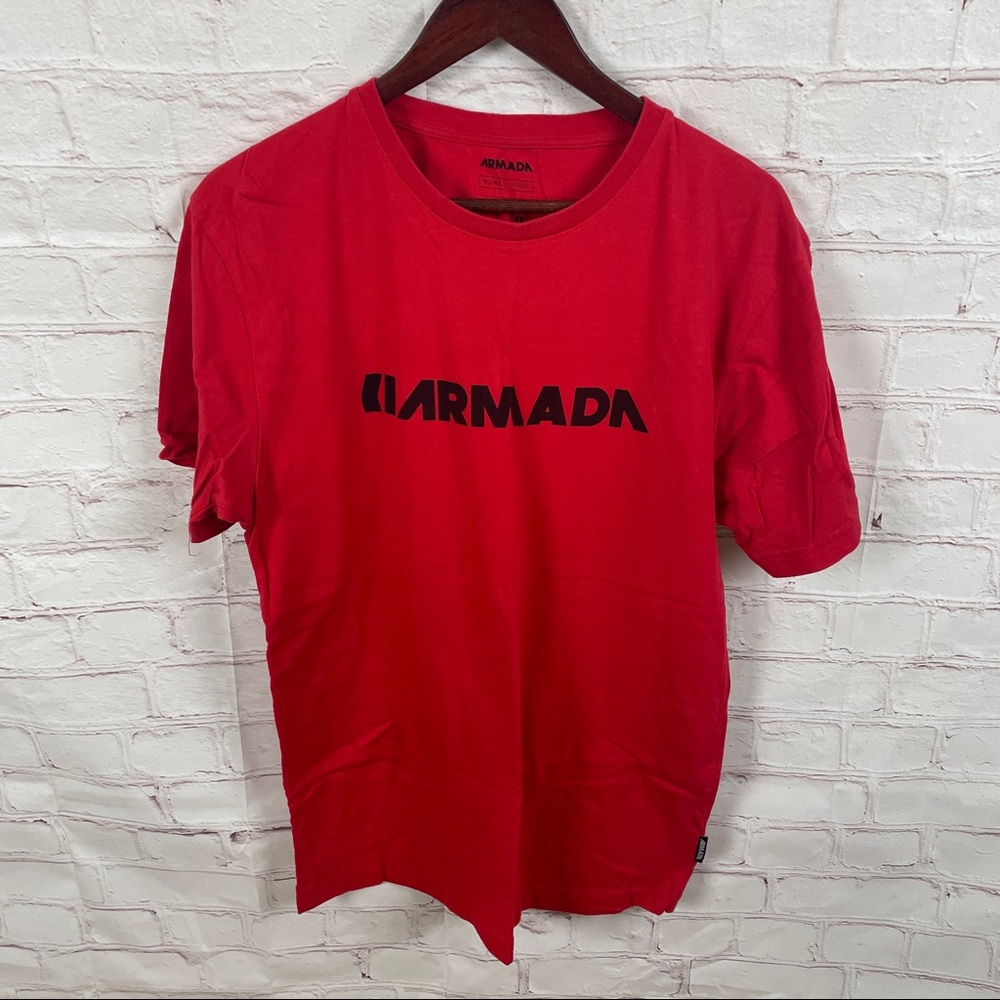 Armada red mens short sleeve T-shirt